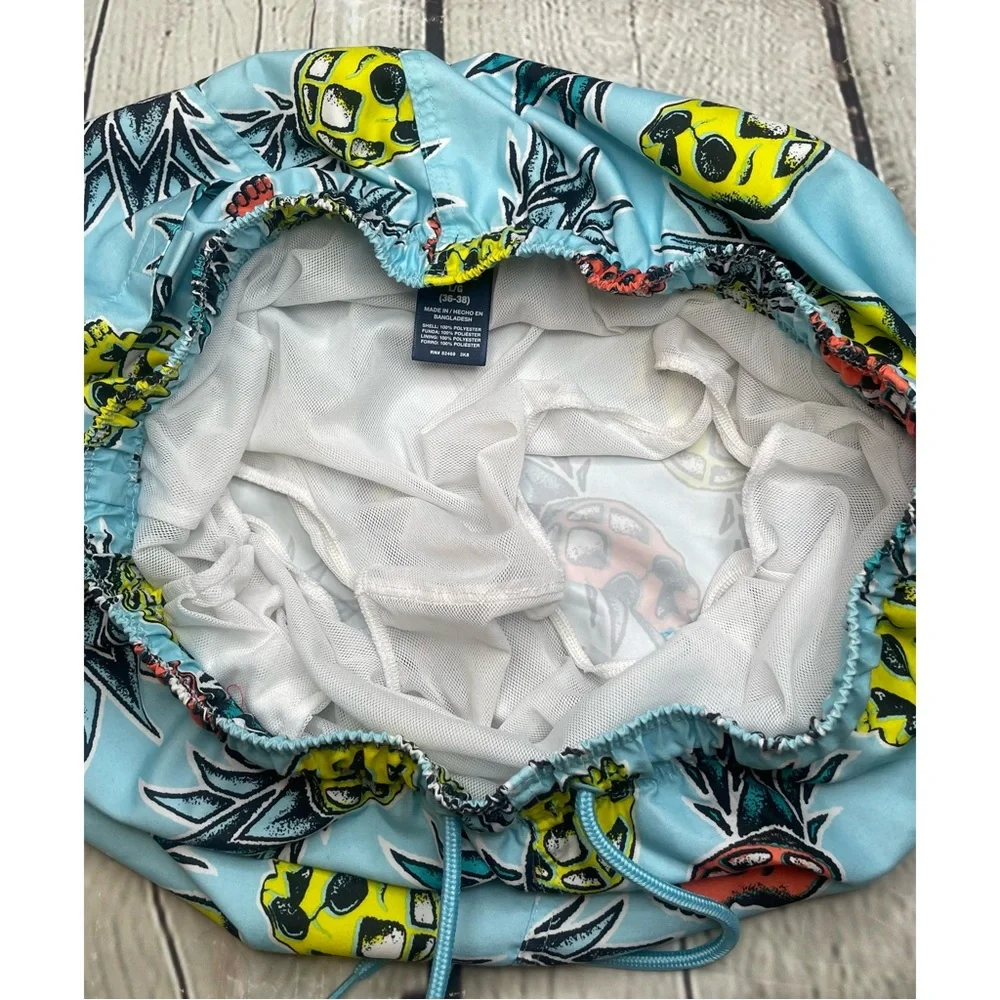 Men’s George Skull Pineapple Swim Trunks